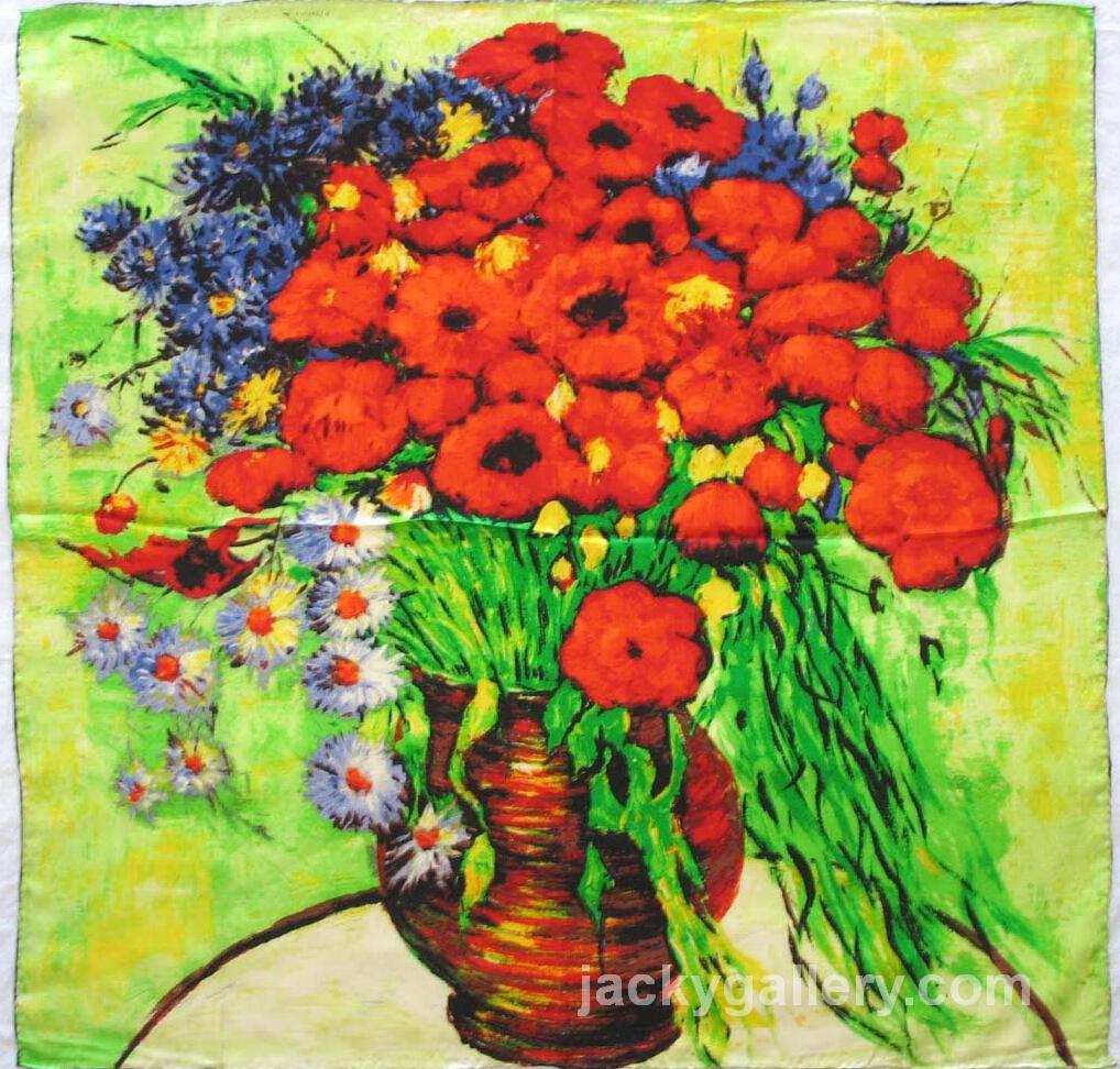 Vase With Daisies and Poppies II, Van Gogh painting